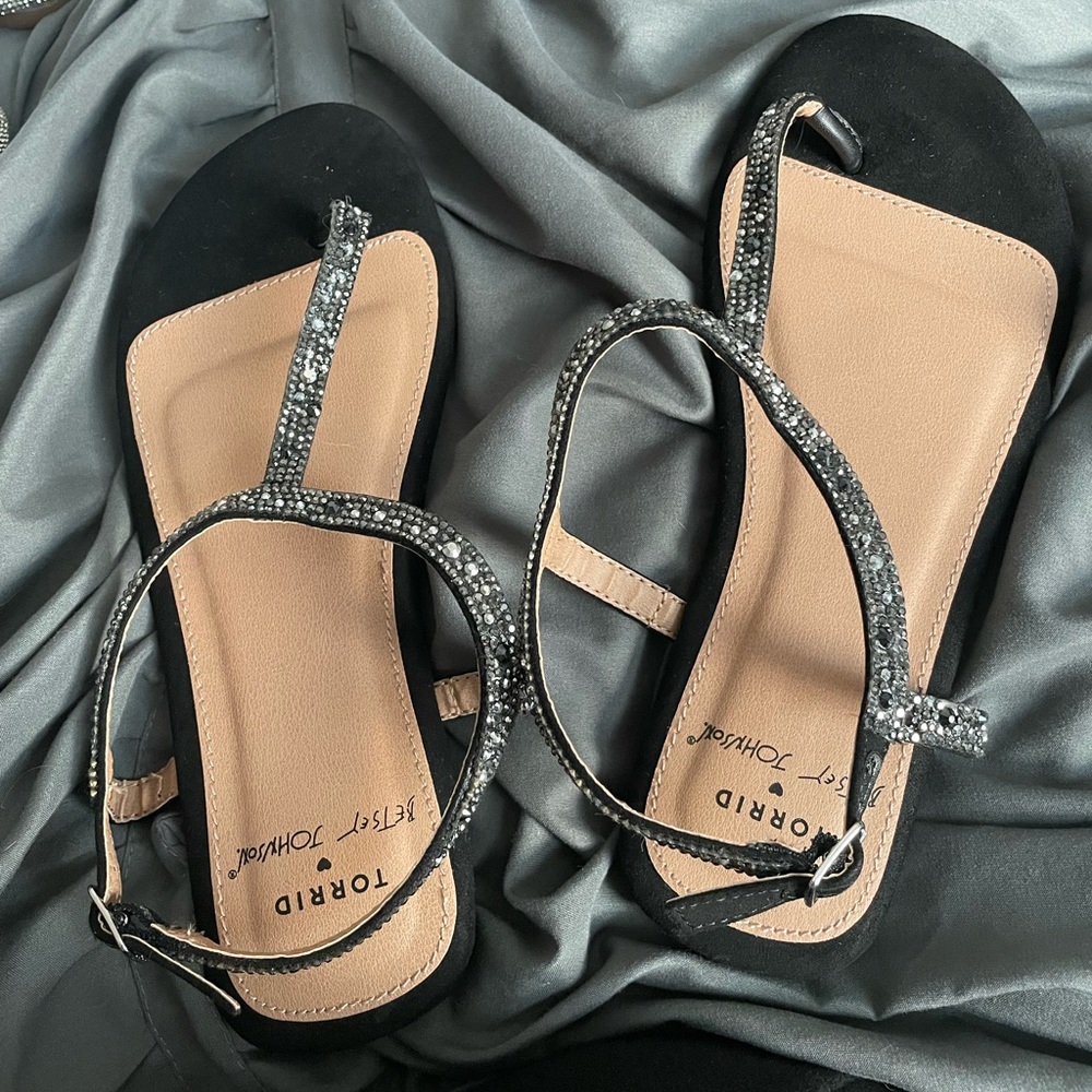 Betsey Johnson Rhinestone Sandals